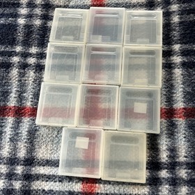 11 Official Genuine Nintendo Game Boy GameBoy Clear Plastic Case Covers  EUC