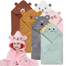 Baby Hooded Bath Towels,6 Pack Baby Bath Towel Set,Soft and Absorbent Toddler...