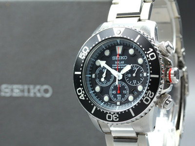 [N NEUWERTIG mit Box] SEIKO Prospex V175-0AD0 SSC015 Chronograph Schwarz Herr...