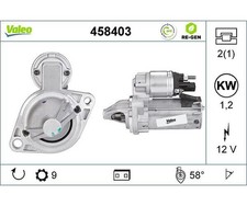 VALEO Starter Anlasser f�r BMW 1er 3er 5er 6er 7er X3 Z4 12V 1,2kW 458403