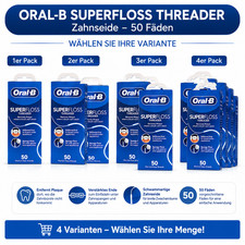 Oral-B Superfloss THREADER Zahnseide 50 Fäde...