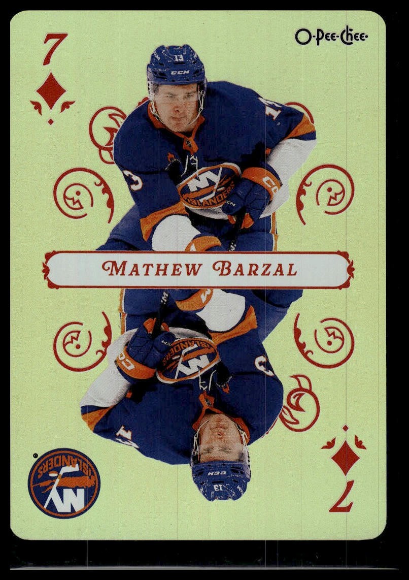 2025-26 O-Pee-Chee #7 Mathew Barzal Playing Cards
