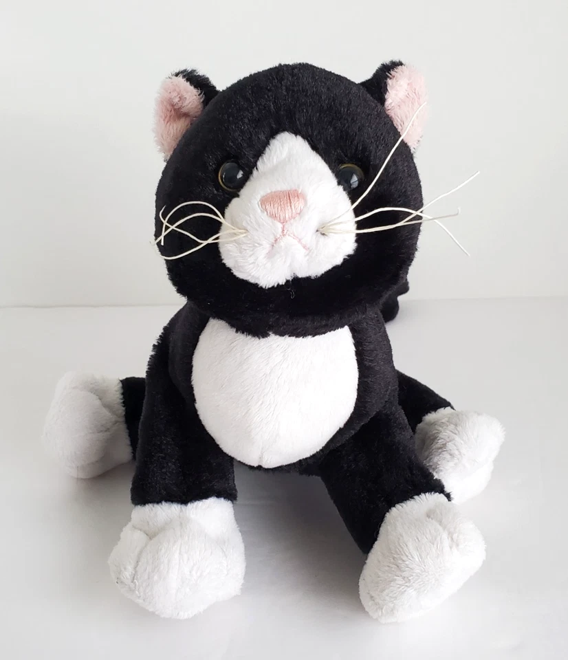 Webkinz Tuxedo Cat NO CODE Ganz Black White Plush Toy Stuffed Animal HM654 - image 2 of 4