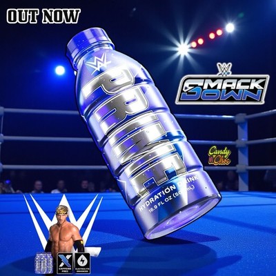 Prime Hydration WWE Smackdown Blue Limited USA Exclusive Bottle Drink X1