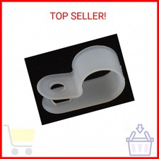 1/8" White Nylon Cable Clamps - pack of 100 