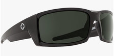 NEW Spy General Sunglasses-Black-Happy Gray Green Lens