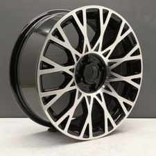 FIAT 500 17" ALLOY WHEEL BLACK DIAMOND CUT 6.5J ET35 GUCCI 51902574 GENUINE X1