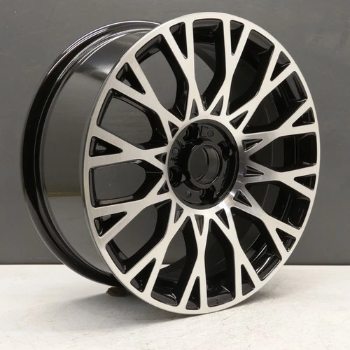 FIAT 500 17" ALLOY WHEEL BLACK DIAMOND CUT 6.5J ET35 GUCCI 51902574 GENUINE X1