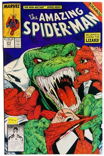 Amazing Spider-Man #313 1989 Marvel Comics VF- Comic Book Lizard Todd McFarlane
