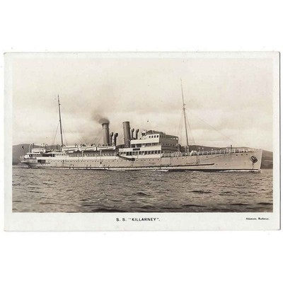 SS KILLARNEY Burns & Laird Lines Schiff RP Postkarte, unbenutzt