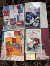 Lot 4 Kits,  2 Cardmaker Cards, 1 Felt, 1 Papermaking Kit of the Month Club New