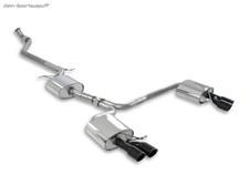 Milltek Duplex Komplettanlage Audi A4 B8 2.0l + quattro je 2x80mm schwarz