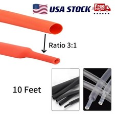 3:1 Ratio Marine Insulation Tube Kit with Adhesive Glue Heat Shrink Tubing