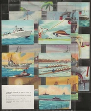 GRANOSE-FULL SET- WATER TRANSPORT 1957 (L16 CARDS) EXCELLENT