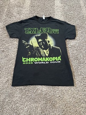 Tyler The Creator Chromakopia 2025 World Tour Tee T Shirt Black Men s Small S