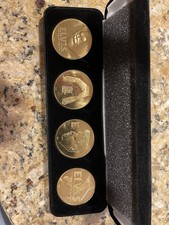 Elvis Presley Harrahs Casino Gold collectors Coins Set Of 4 Limited Edition