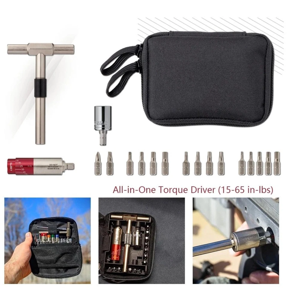 15-65 Inch Lbs All-in-One Torque Driver Kit with Locking Ratcheting T-Way Wrench - image 2 of 4