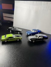 Johnny Lightning 4 Car Lot Mustang Shelby, Challenger T/A, GTO  And Nova SS