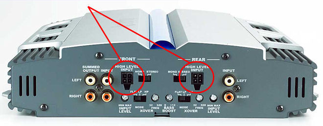 4-Pin Hi Level Input Plug Harness ROCKFORD FOSGATE Amplifier Punch ...