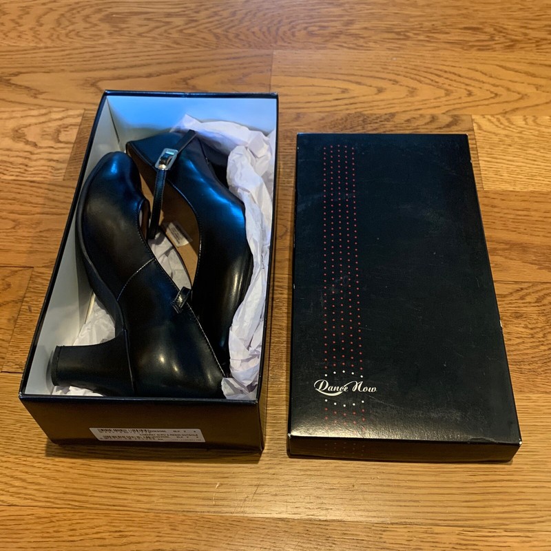 NEW Bloch Black 2" Heel Character Dance Shoes DN306L Cabaret Ladies Womens Sz 8