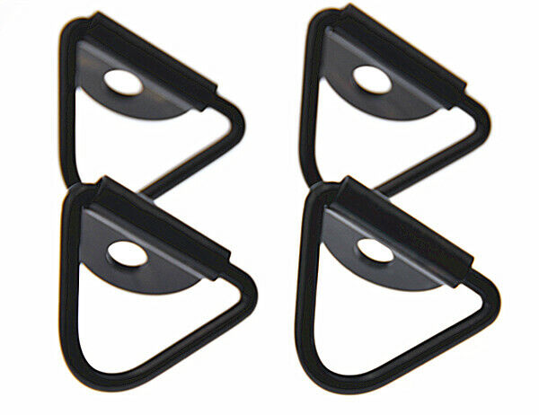 NEW 4 ファッションデザイナー Pack 最新作 Tie-Down D-Ring Anchors 1215 Black Bolt On Trai STEEL