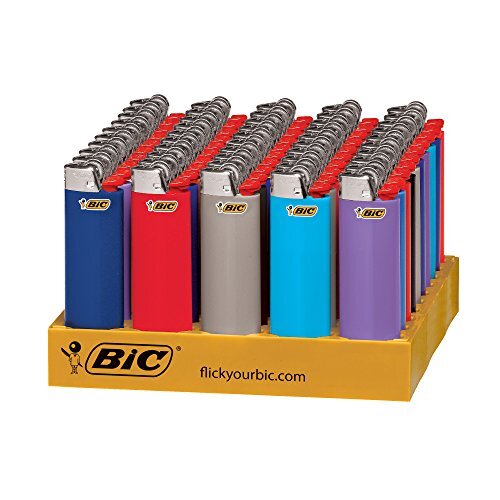 BIC Classic Lighter, Assorted Colors, 50-Count Tray Design May Vary - Picture 1 of 3
