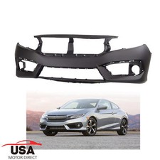 Front Bumper Cover Fit For 2016-2018 Honda Civic Usa Built Vehicle Coupe Sedan