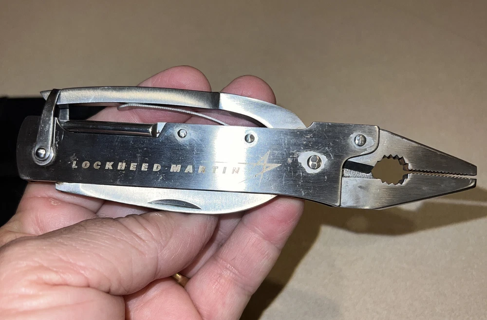 Multi-tool Pliers Marked Lockheed Martin- Stainless Steel - Used Excellent Cond