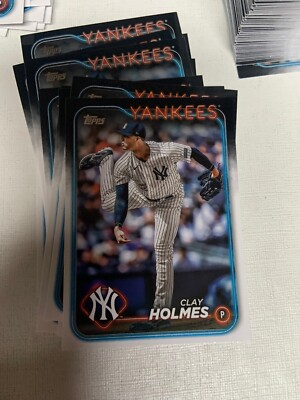 2024 Topps #247 Clay Holmes 10 Count Lot New York Yankees