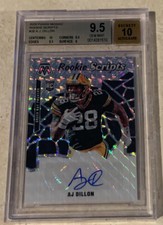 AJ DILLON Rookie 2020 Panini Mosaic Auto Packers RARE 9.5 MINT Signed 10 LOW POP