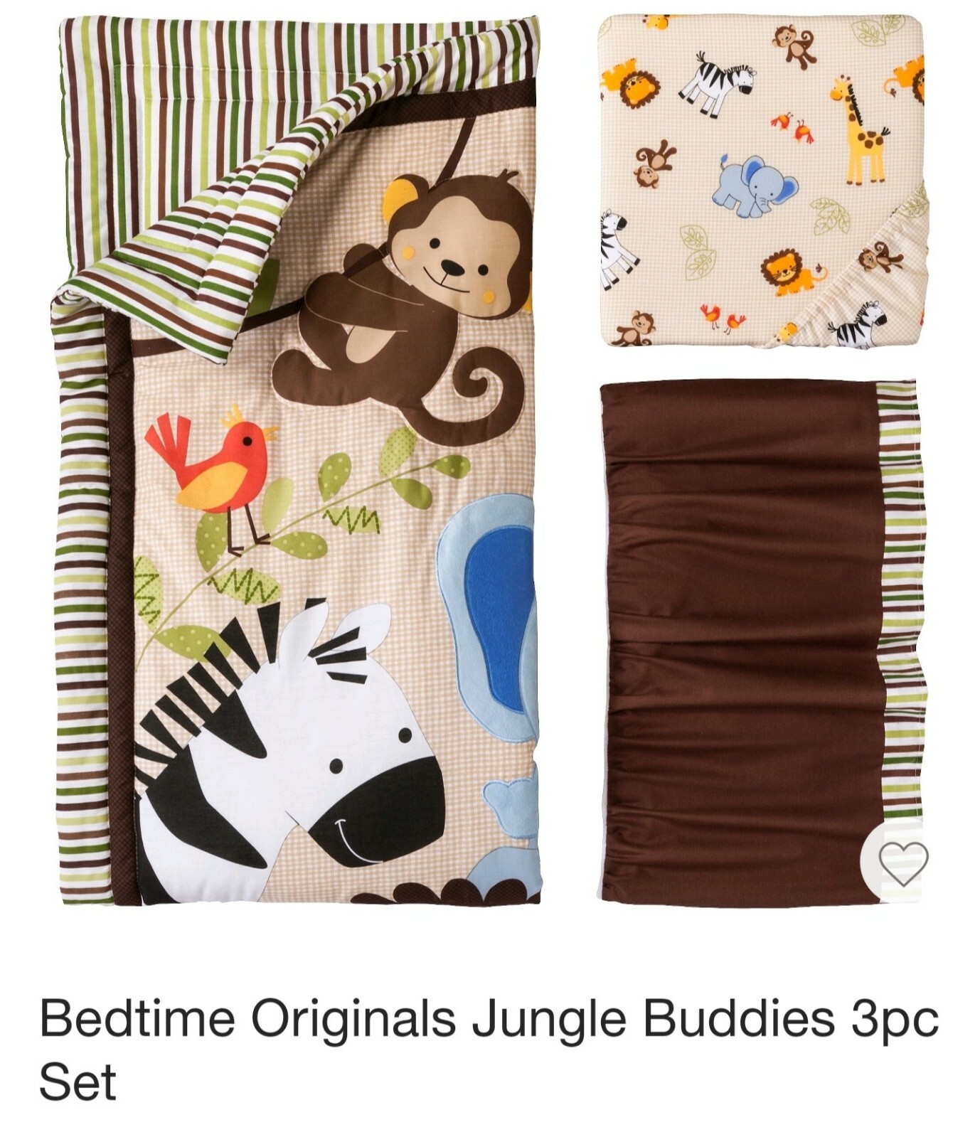 Bedtime Originals Lambs and Ivy Jungle 