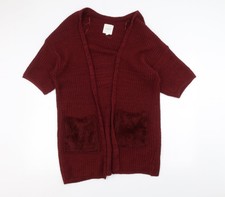 Cache Cache Womens Red Jacket Coatigan Size M