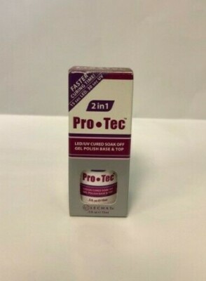 LeChat 2 in 1 ProTec- LED/UV Cured Soak Off Gel Base & Top 0.5oz - PTGBT2
