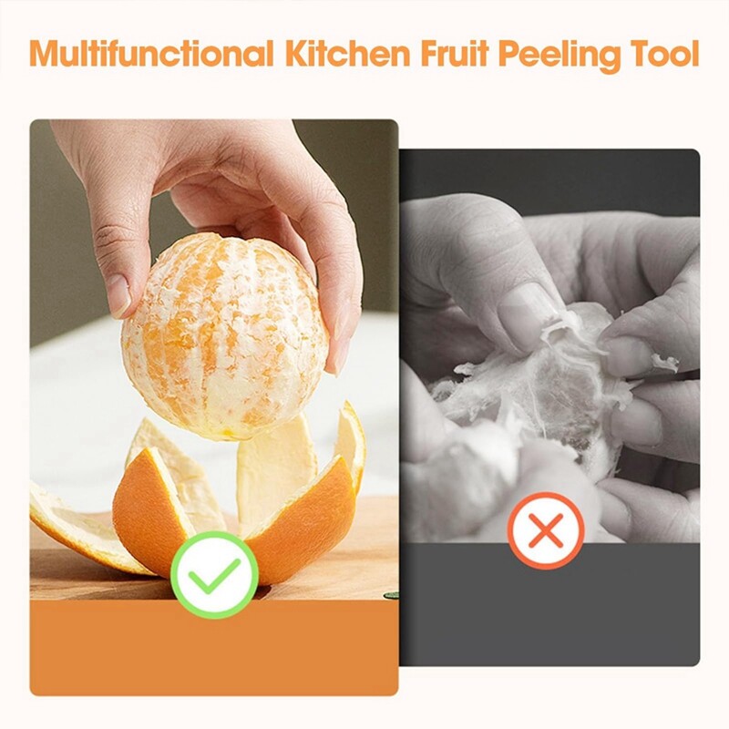 Multifunctional Kitchen Fruit Peeling Tool, Orange Peeler, Citrus