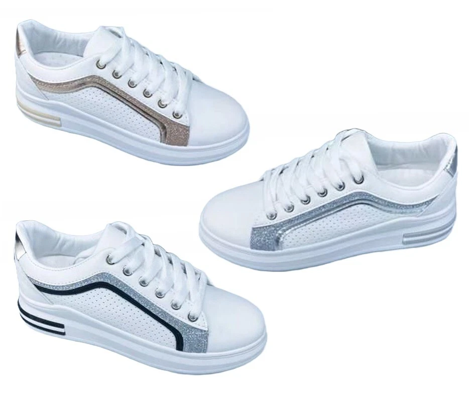 WOMEN S LACE UP FLAT TRAINERS SNEAKERS PLIMSOLLS LADIES PUMPS SHOES SIZE UK 3 8