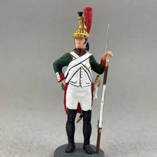 Painted French Imperial Guard Dragoon figure 54 mm, Napoleonic metal toy soldier