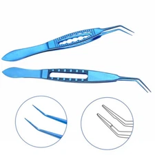 Titanium angle Mcpherson Tying Forcep tweeizers ophthalmic surgical instrument