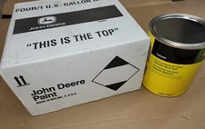 JOHN DEERE YELLOW AG & TURF IMPLEMENT GALLON OIL BASED PAINT SAFETY #TY25648