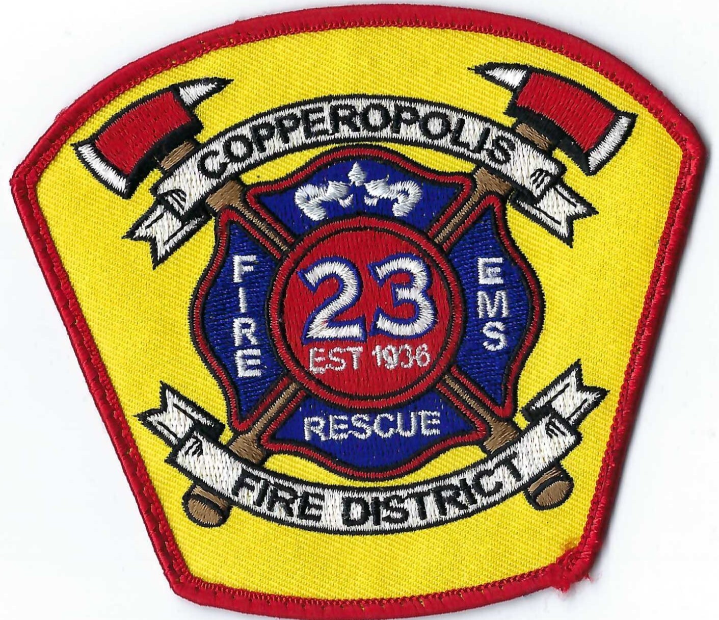 CALIFORNIA Copperopolis Fire District 23 Patch eBay