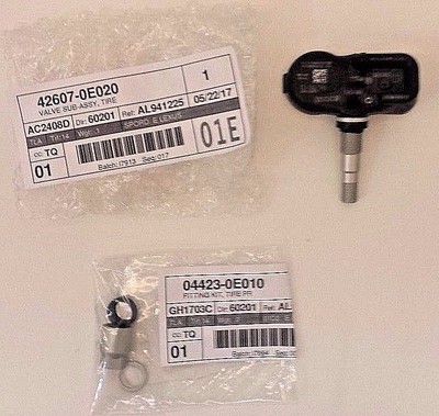 LEXUS OEM FACTORY TIRE PRESSURE SENSOR KIT 2016-2017 RX350 ( NAP ) 42607-0E020