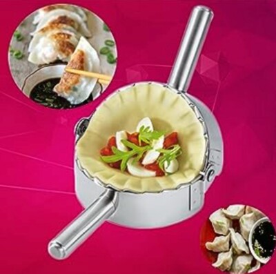Stampo Ravioli Manuale Stampo Per Ravioli E Dumpling In Acciaio Inox - Set 2 Pezzi Per Cucina Casalinga | Ravioli Cinesi Fatti In Casa Stampo Gnocchi Cinesi - 7
