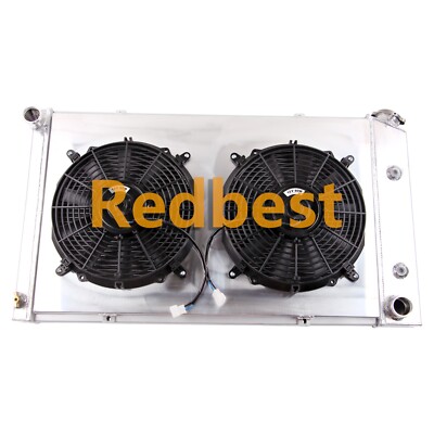 3Row For 70-81 Pontiac Firebird Trans Am Esprit/Formula V8 Aluminum Radiator+Fan