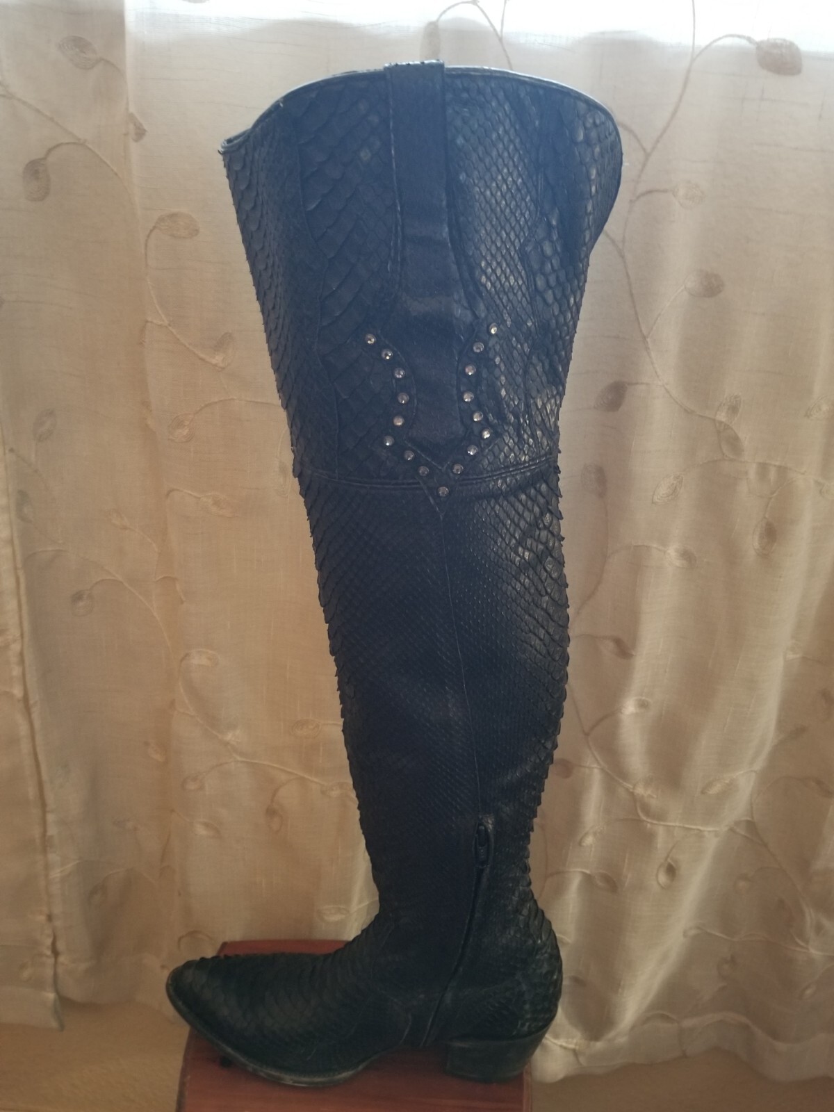 OLD GRINGO ~ Elizabeth ~ Full Python Black Boots … - image 4