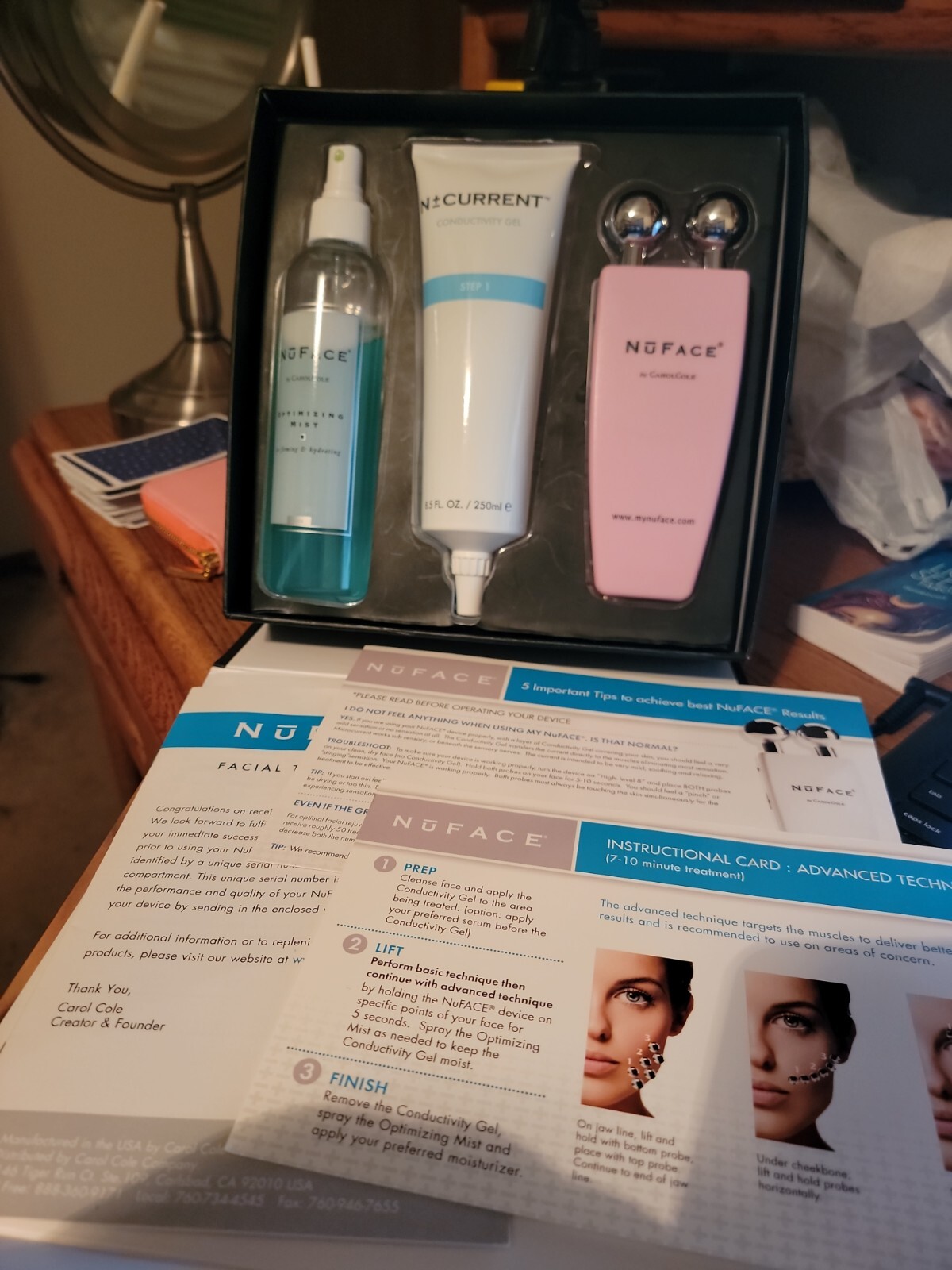 Nuface Trinity Facial Trainer Kit Pink USED GOOD CONDITION eBay