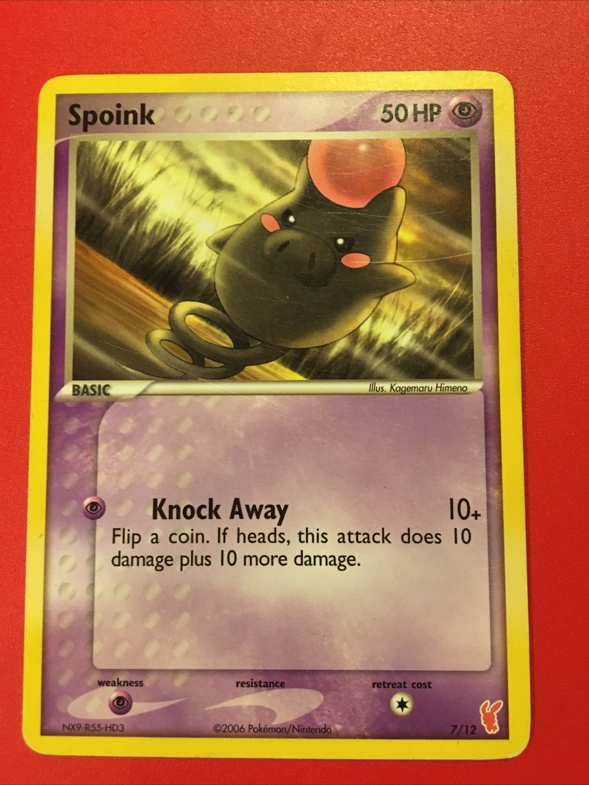 Spoink 7/12 Pokemon Card Trainer Kit Regular Non-Holo LP