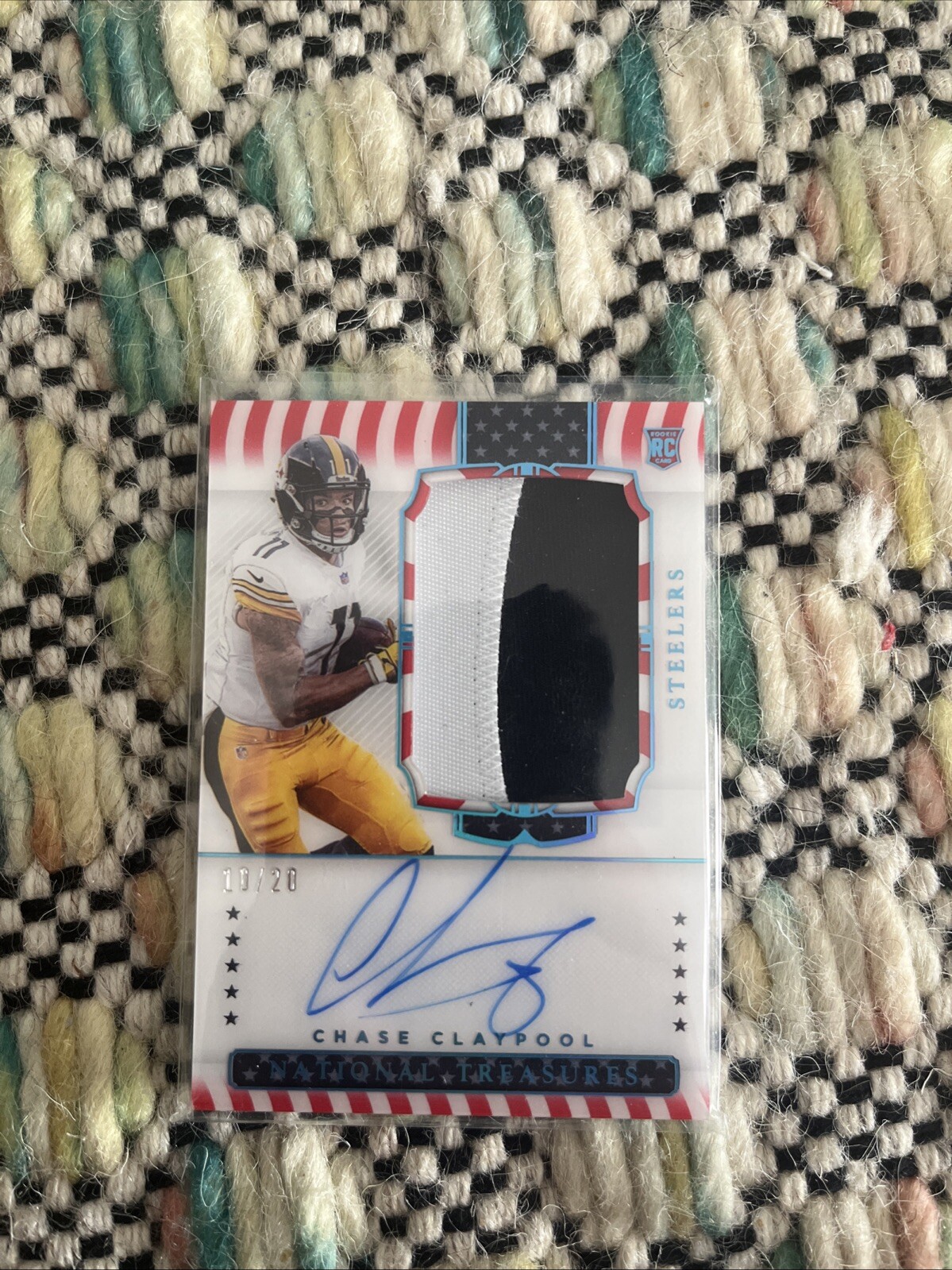 Chase Claypool National Treasures Stars And Stripes RPA /20