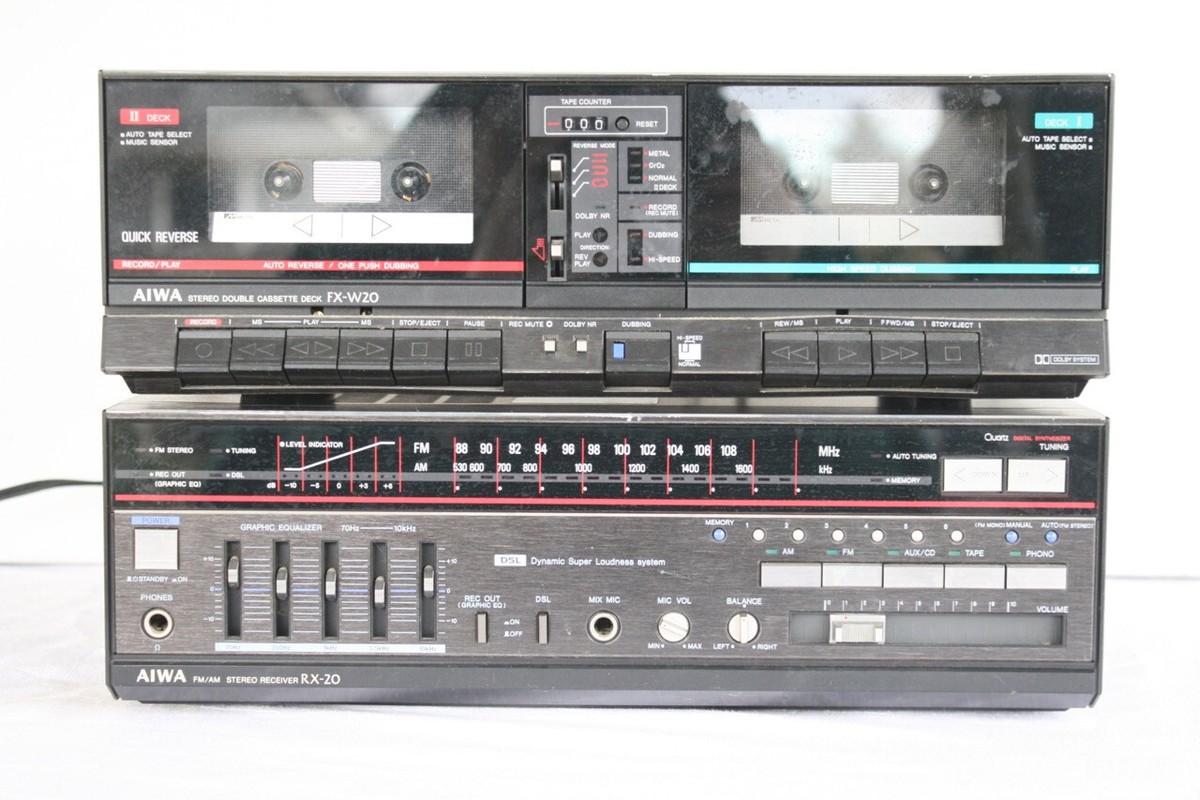 Vintage AIWA RX-20 Stereo Receiver and Tape Player | eBay
