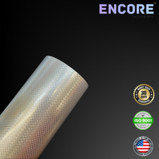 Encore Cf425 Silver Carbon Fiber Vinyl For Decalsstickers - Made In Usa