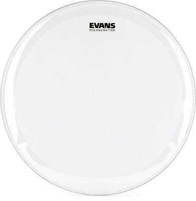 Evans EQ3 Clear Bass Batter Head - 22''