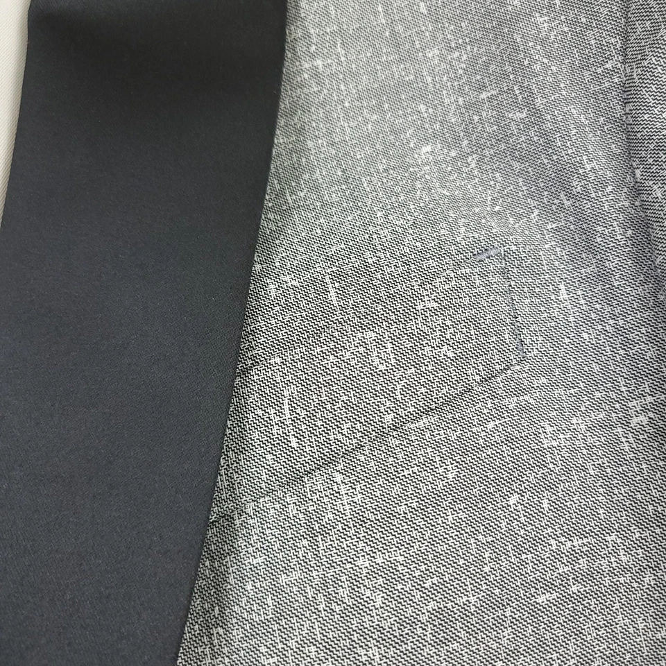 $798 John Varvatos Brooklyn - LSC Gris y Negro Chal Chaqueta de Cena Para Hombres Talla 42R Foto 4 de 4